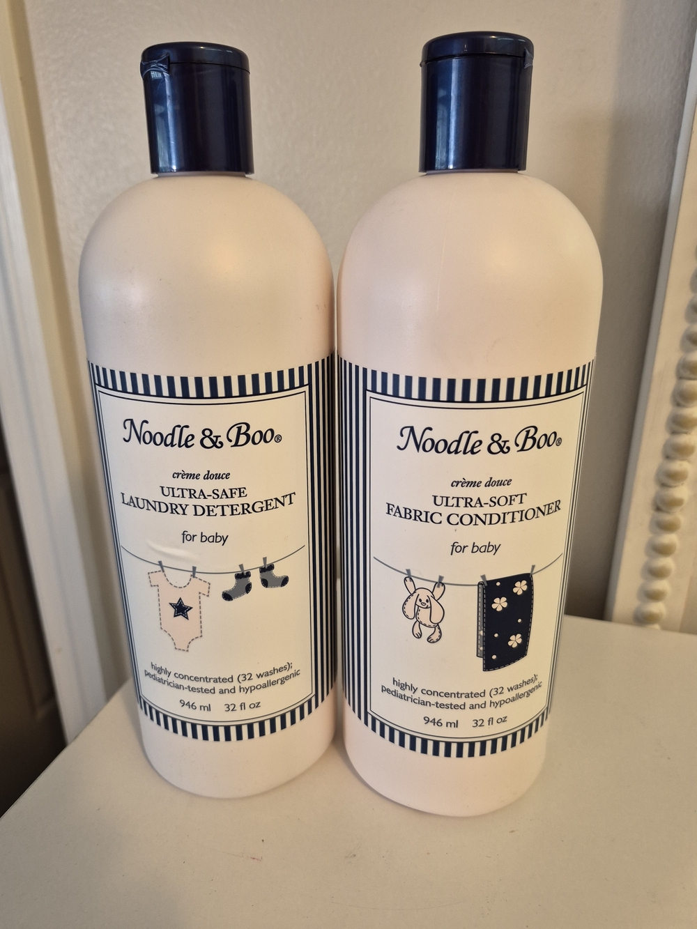 Noodle & Boo Baby Laundry Set Ultra-Safe Detergent & Ultra-Soft Conditioner 32oz